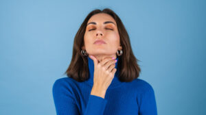 food gets stuck in your throat